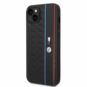 Pouzdro BMW M Hexagonal Pattern iPhone 14 black